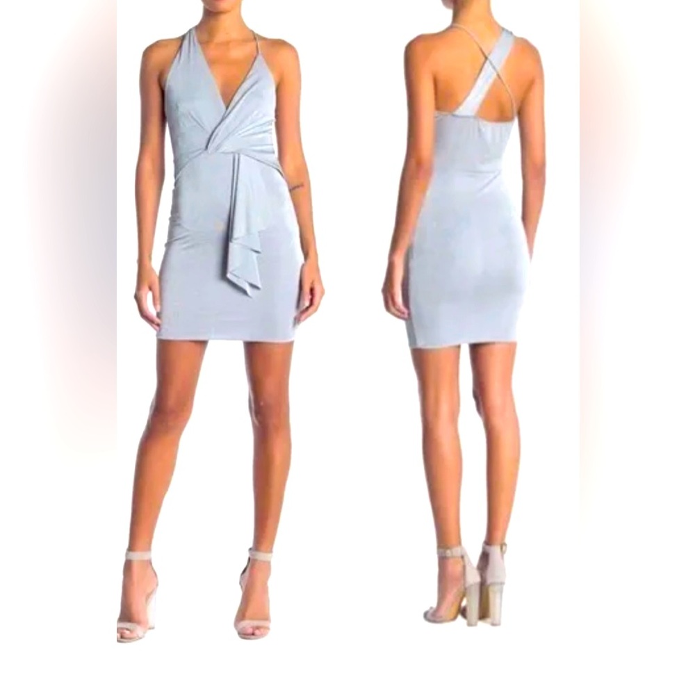 Ooberswank | Asymmetrical Crisscross Strap Mini dress